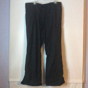 Men’s Black Uniform Scrub Bottoms with Drawstring